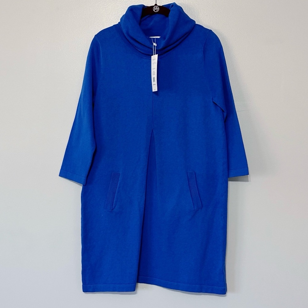 NWT Tyler Boe Kim cowl neck dress in Sapphire blue Size Small